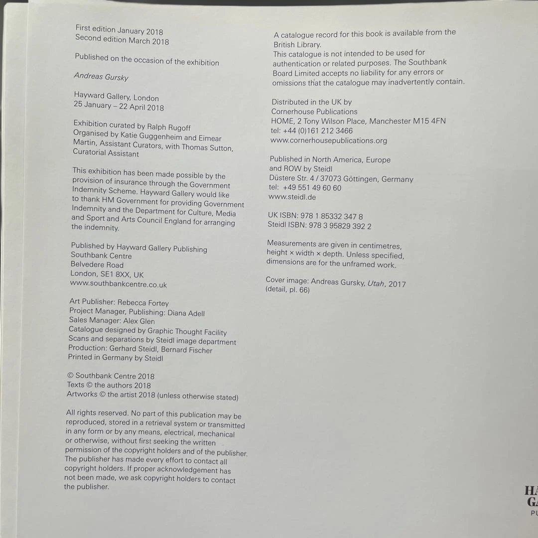 Andreas Gursky アンドレアス・グルスキー作品集