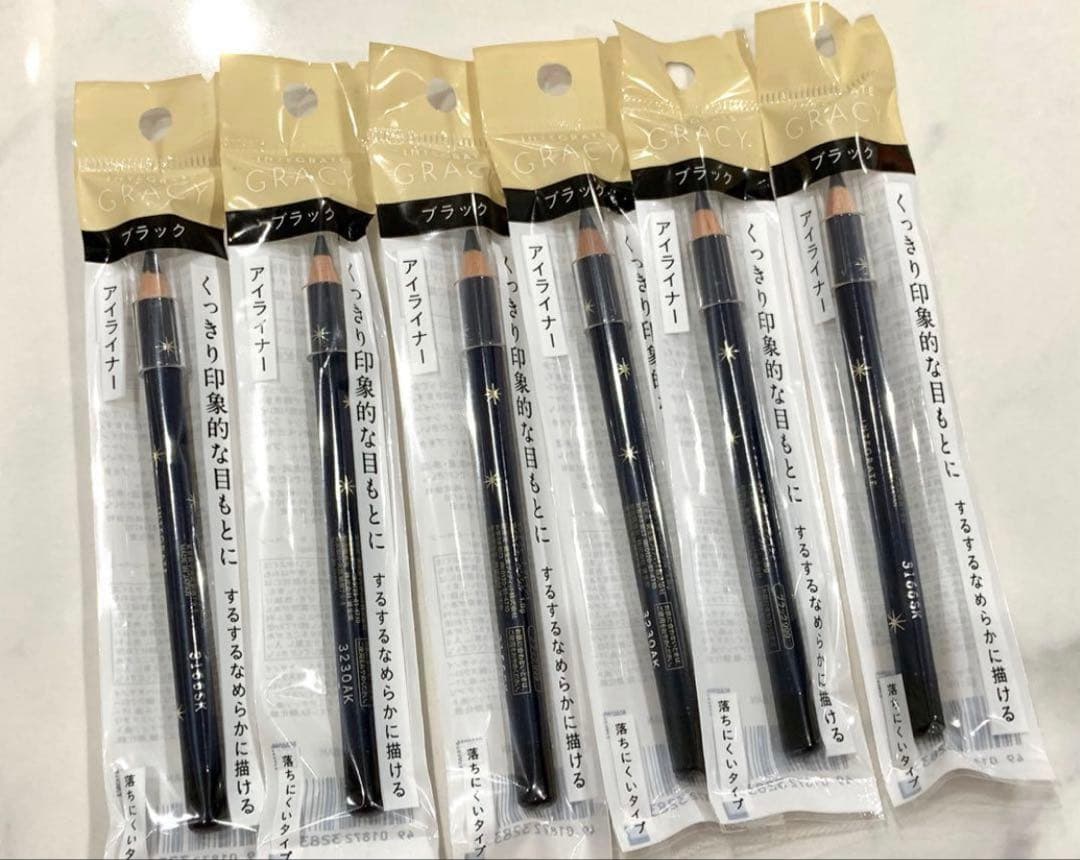 インテグレートグレイシィ　アイライナーペンシル　黒　ブラック 6本セット　完売品