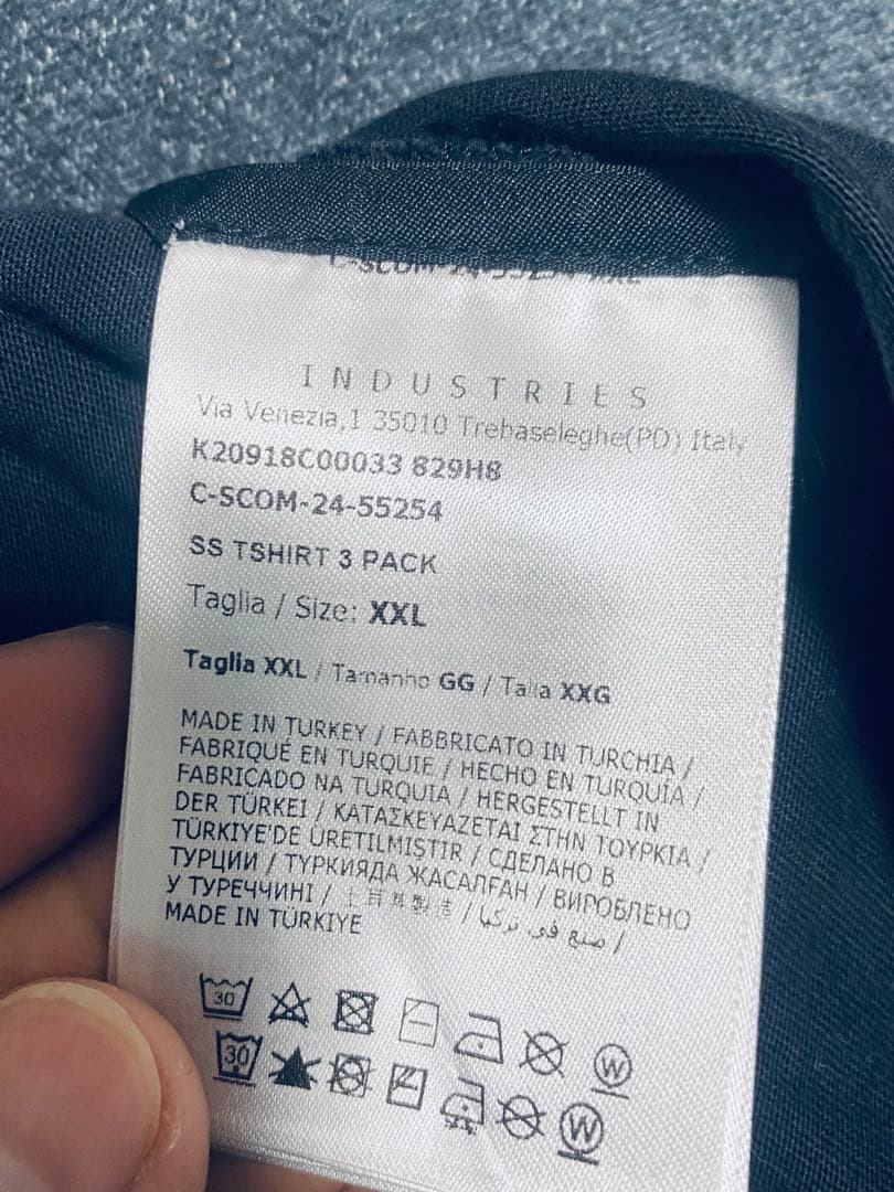 MONCLER 黒 Tシャツ XXL