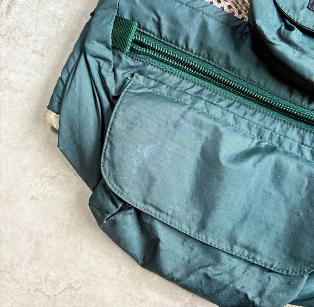90s Patagonia ショーティー フィッシングベスト グリーン ベージュ