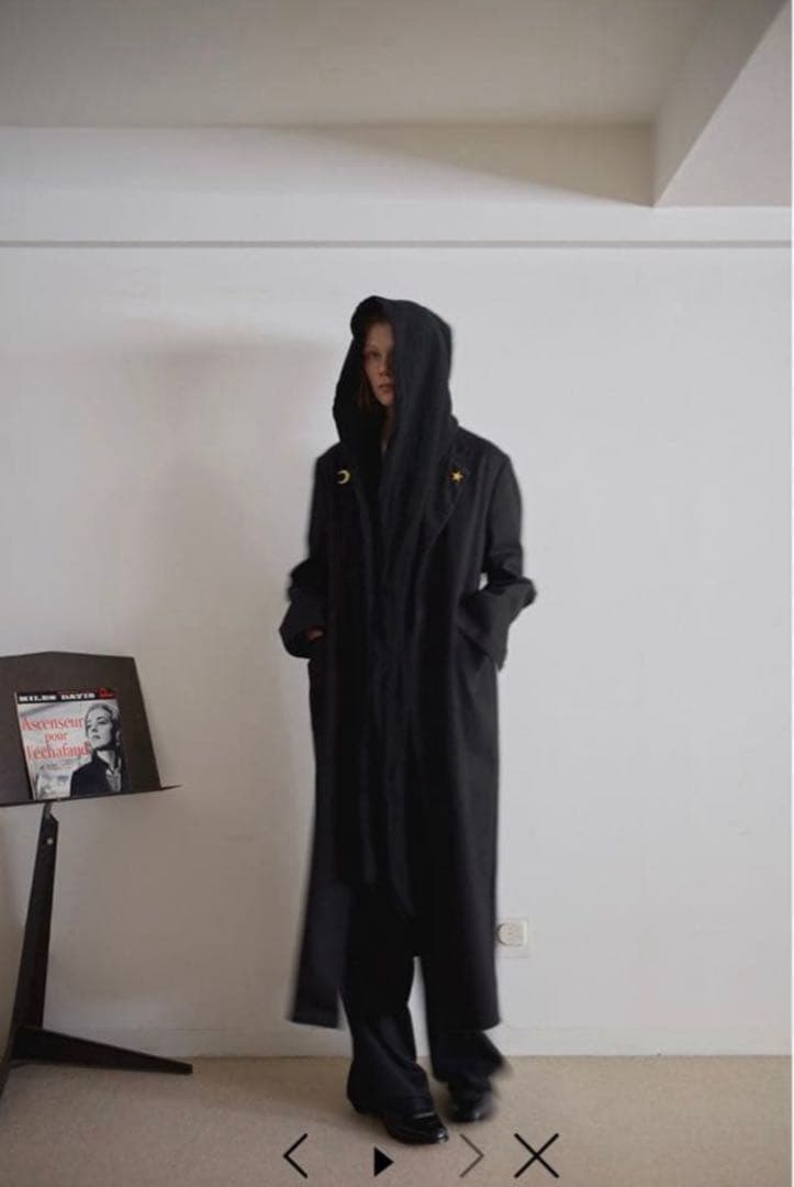 SUNSEA 24AW 30th 第七のストール ブラック