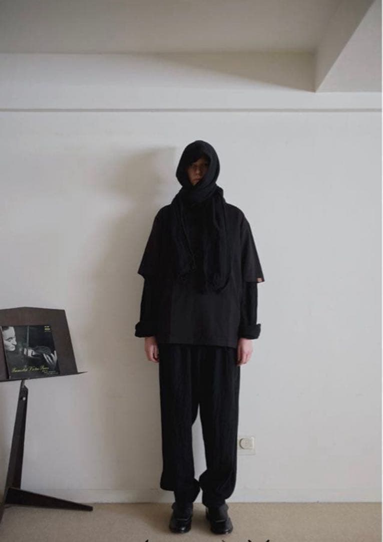 SUNSEA 24AW 30th 第七のストール ブラック