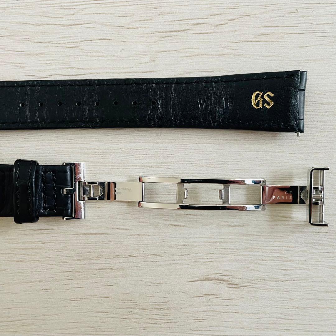 【極美品】Grand Seiko 19mm クロコダイル本革ベルト Dバックル