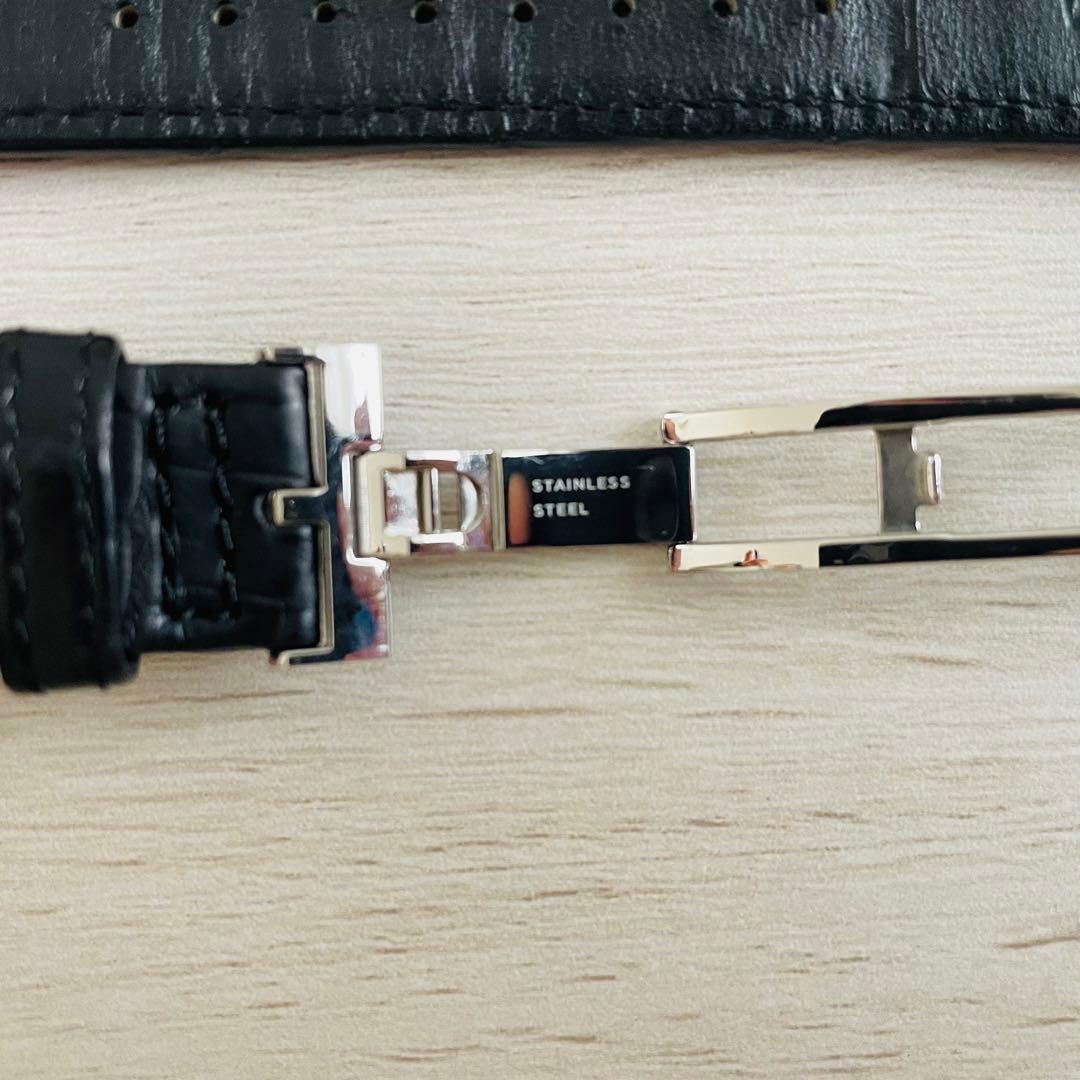 【極美品】Grand Seiko 19mm クロコダイル本革ベルト Dバックル