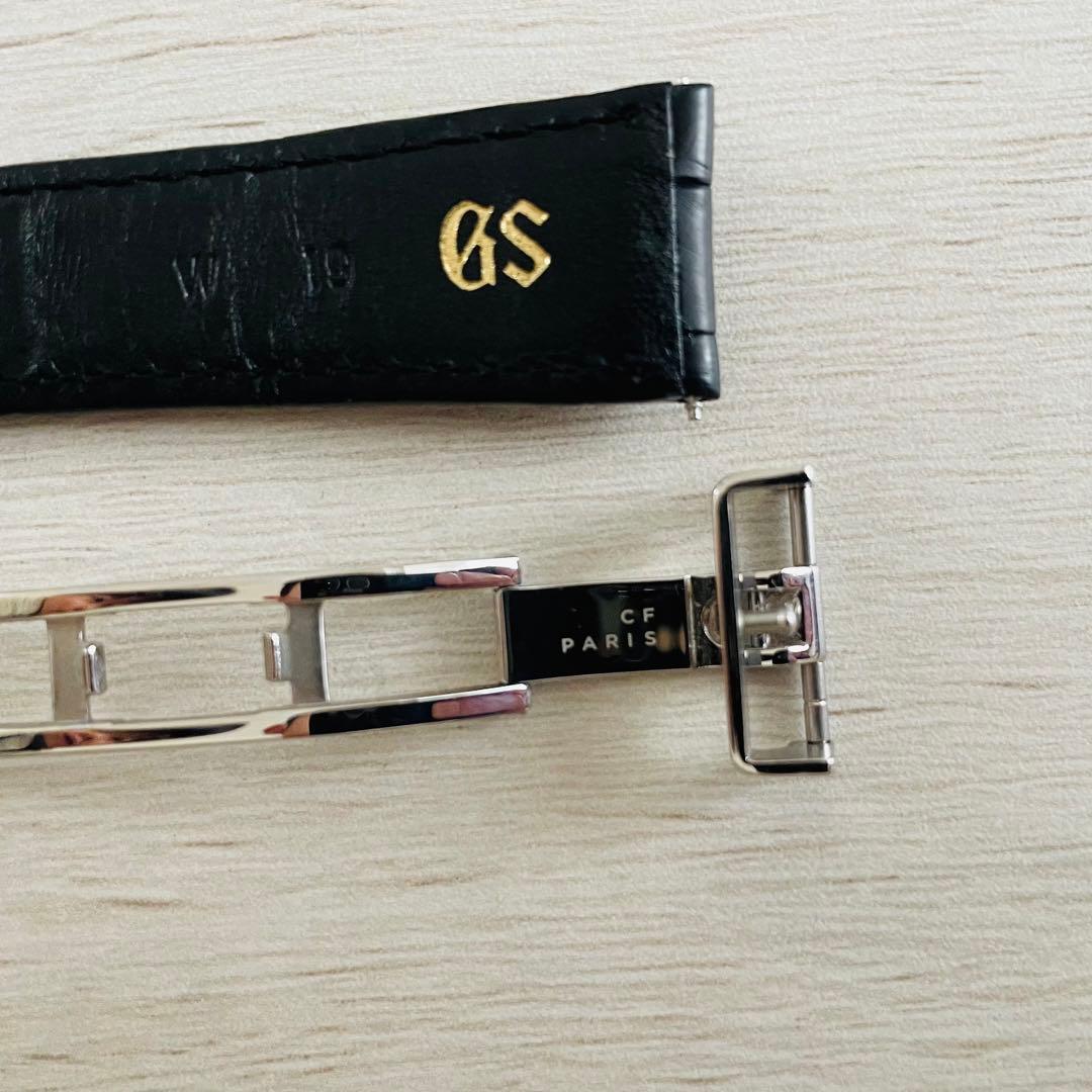 【極美品】Grand Seiko 19mm クロコダイル本革ベルト Dバックル