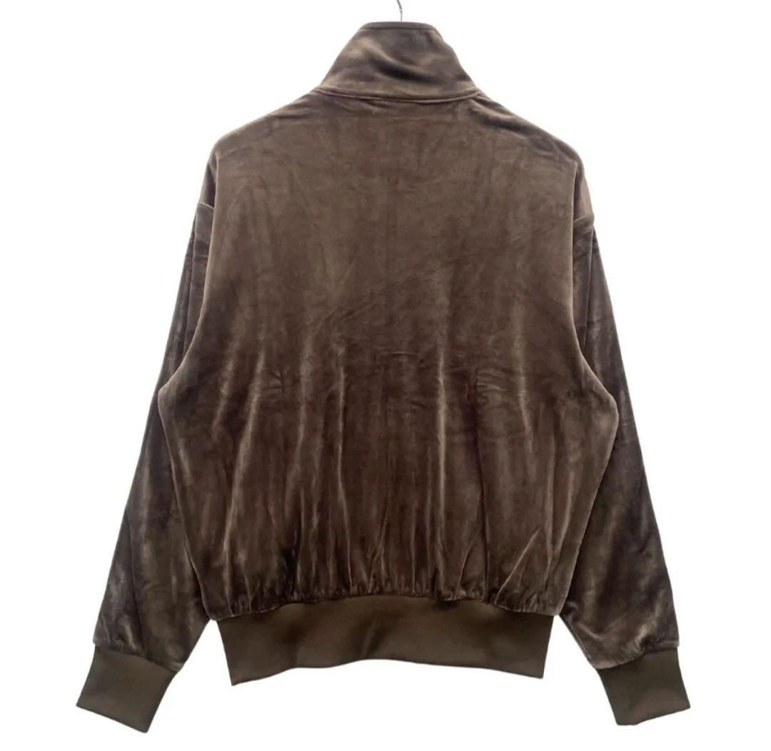 adidas Originalsブラウン ジップアップジャケット　ベロア　S
