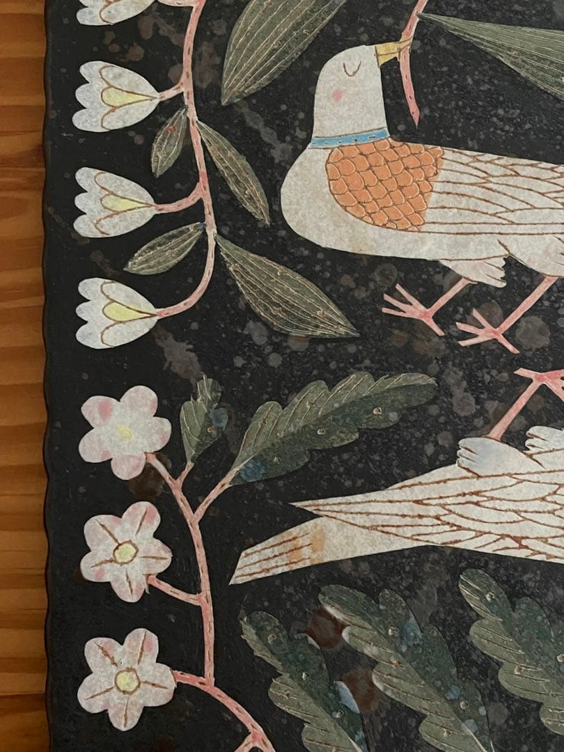 まむページ　ポストカード付 鹿児島睦　陶板　一点物　陶芸家　ハンドワーク