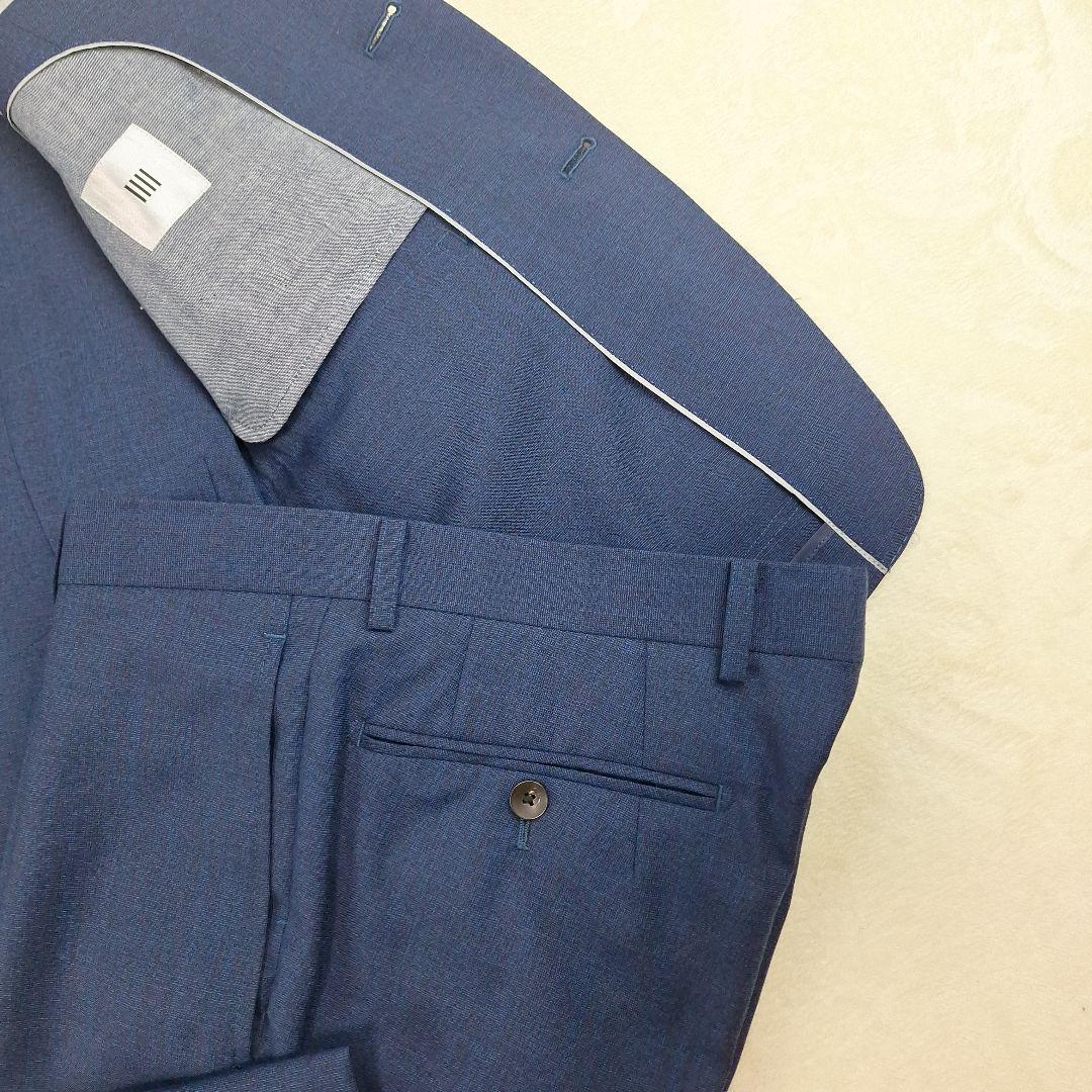 美品✨スーツセレクト　ビジネススーツ　スリーピース　ネイビー　Y4