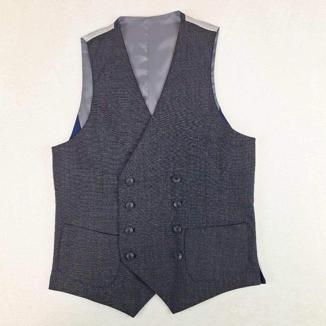 美品✨スーツセレクト　ビジネススーツ　スリーピース　ネイビー　Y4