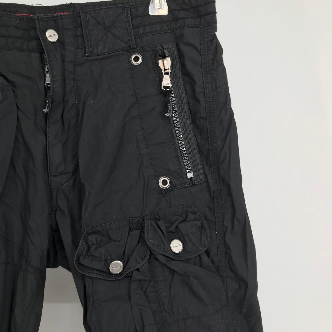 アールエルエックス　ラルフローレン　カーゴパンツ　30 ブラック