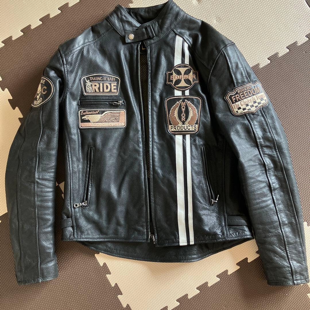 バイクジャケット ブラック レザー