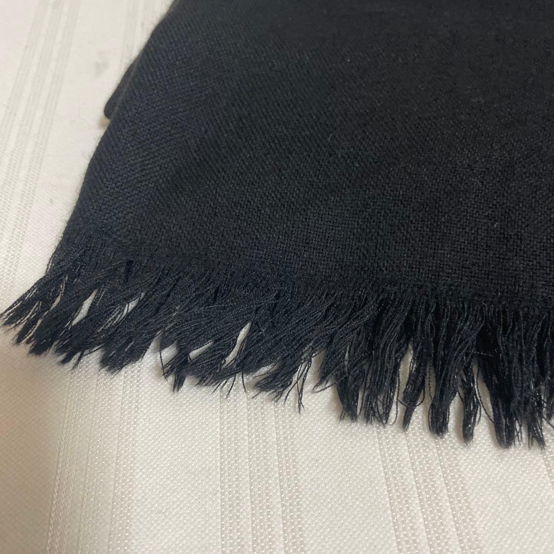 BURBERRY バーバリーブラックレーベル ホース刺繍 大判マフラー ストール