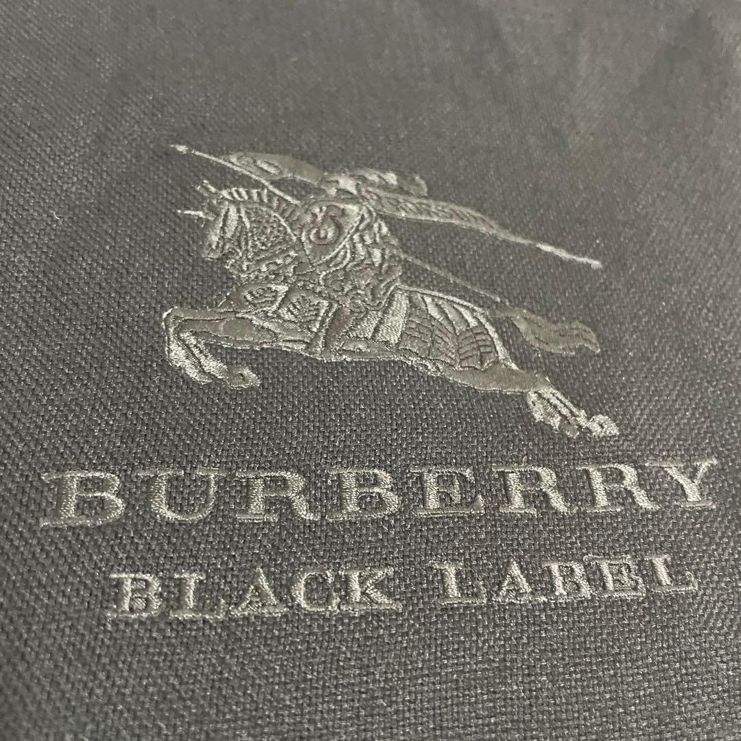 BURBERRY バーバリーブラックレーベル ホース刺繍 大判マフラー ストール