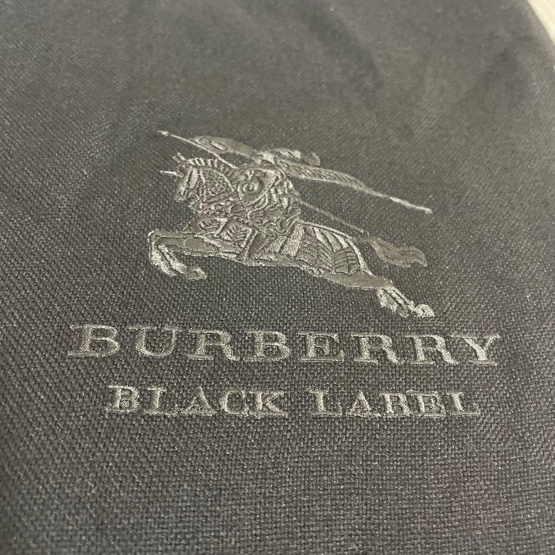 BURBERRY バーバリーブラックレーベル ホース刺繍 大判マフラー ストール