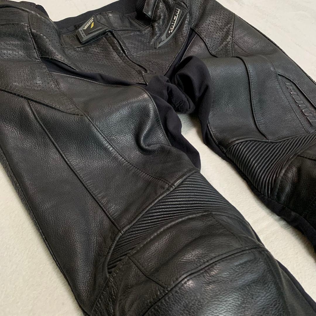 RS TAICHI / RSY817 ブーツアウト ベンテッド レザーパンツ