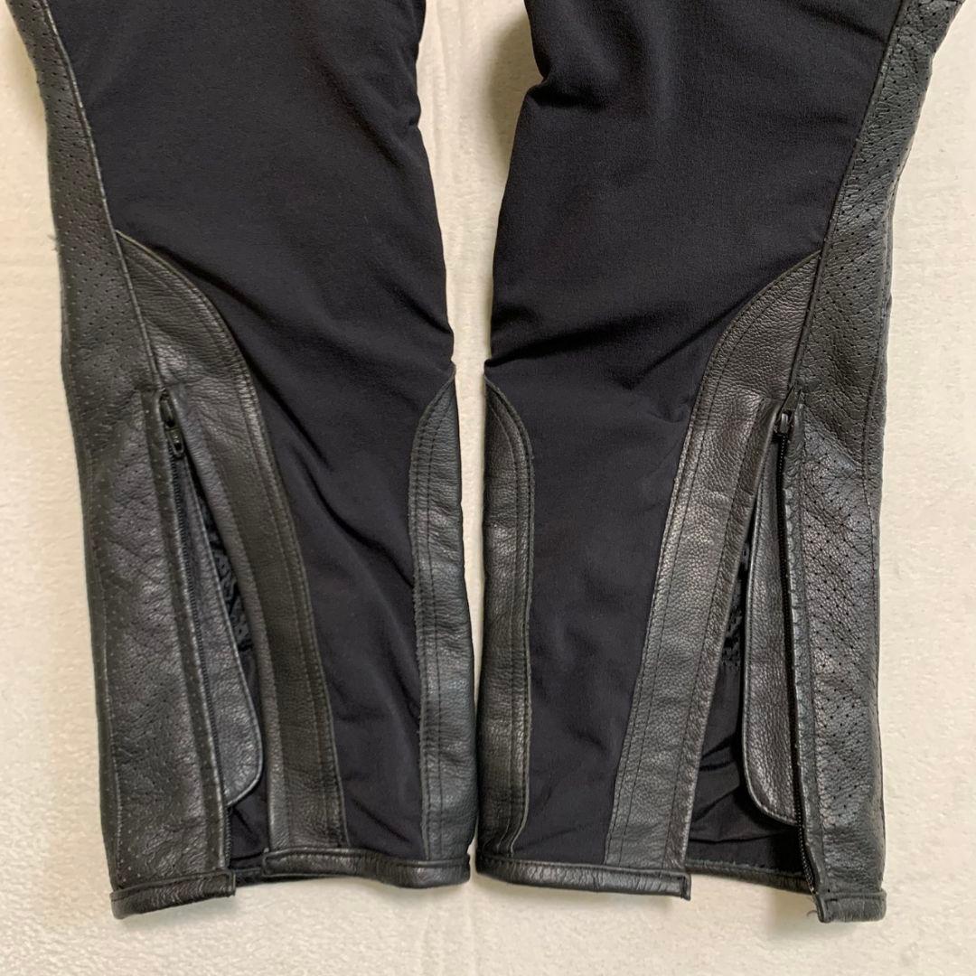 RS TAICHI / RSY817 ブーツアウト ベンテッド レザーパンツ