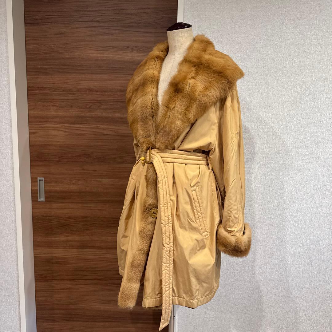 EMBA ファー付きコート　ジャケット