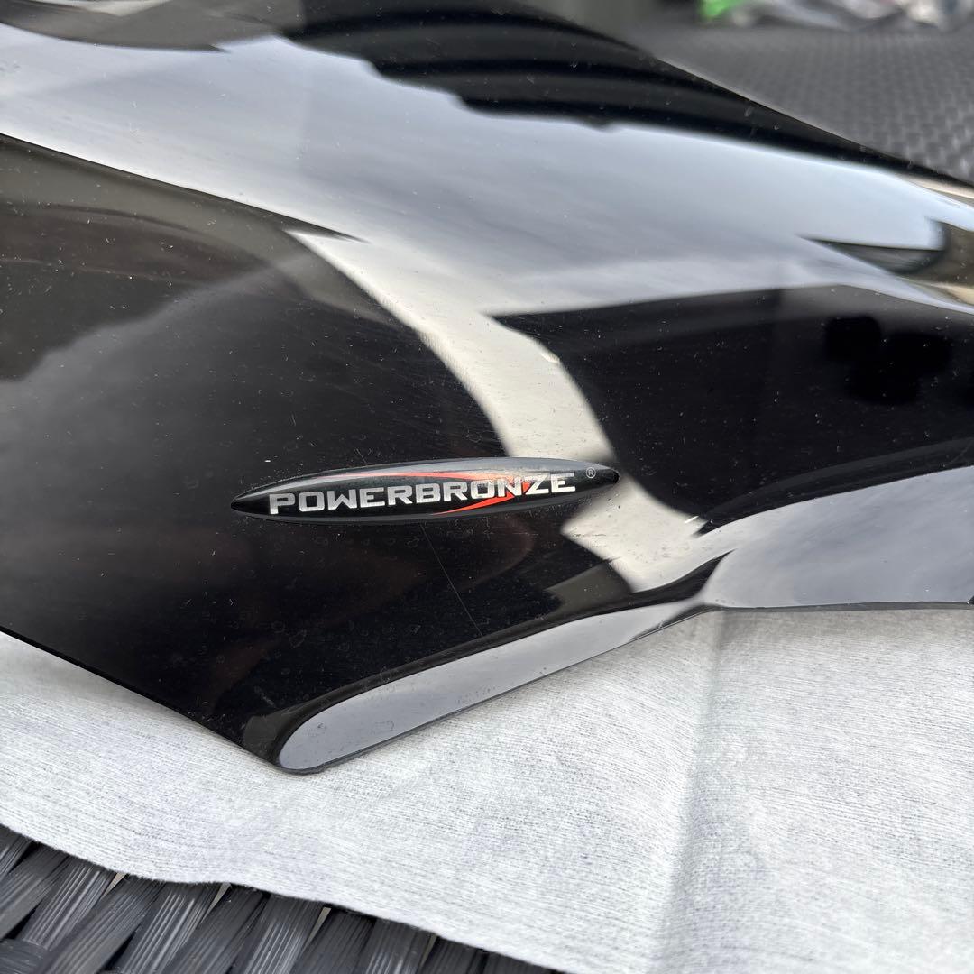 kawasaki zh2用POWERBRONZE バイクシールド クリアブラック