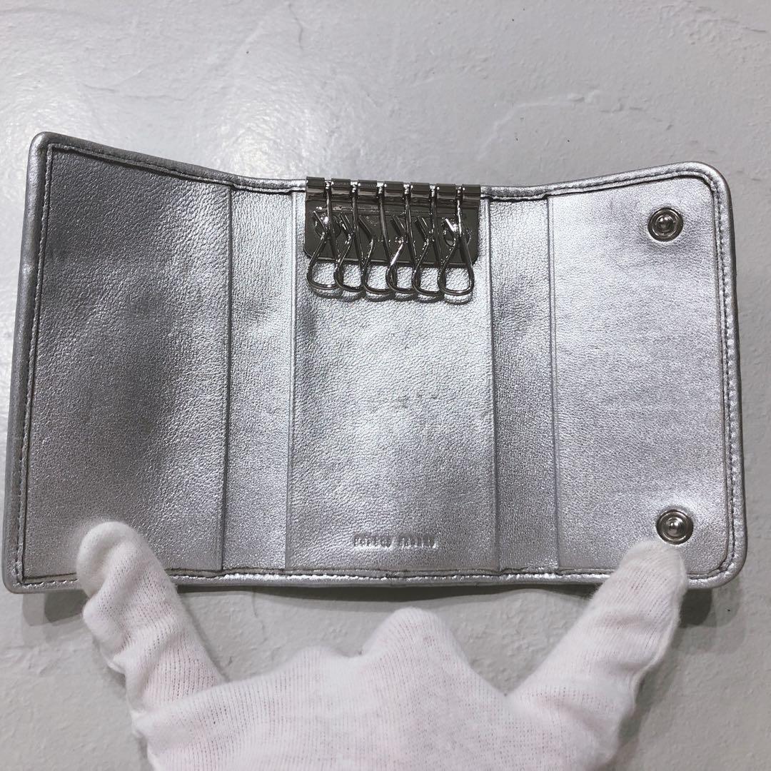 ☆miu miu☆ キーケース ６連 シルバー マテラッセ
