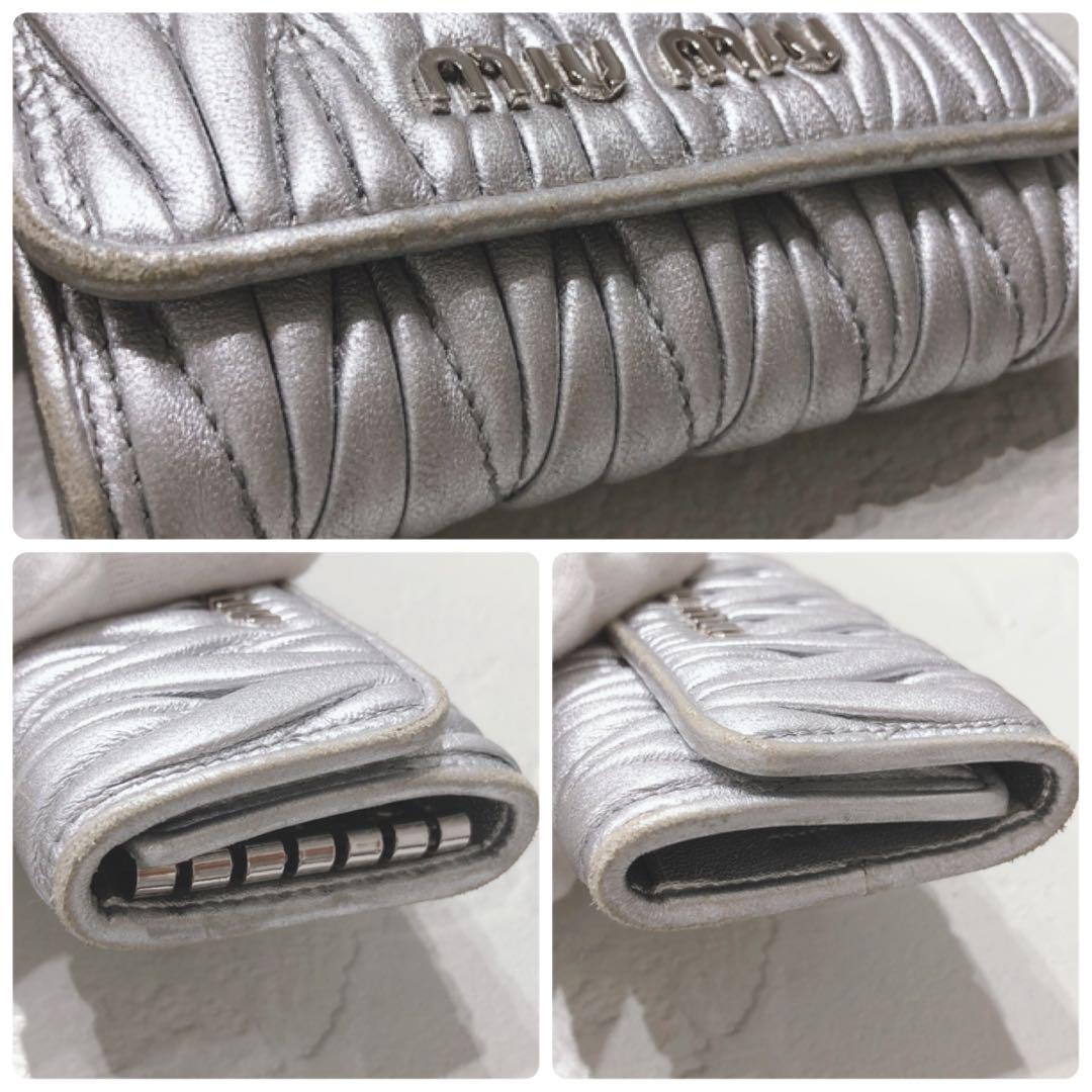 ☆miu miu☆ キーケース ６連 シルバー マテラッセ