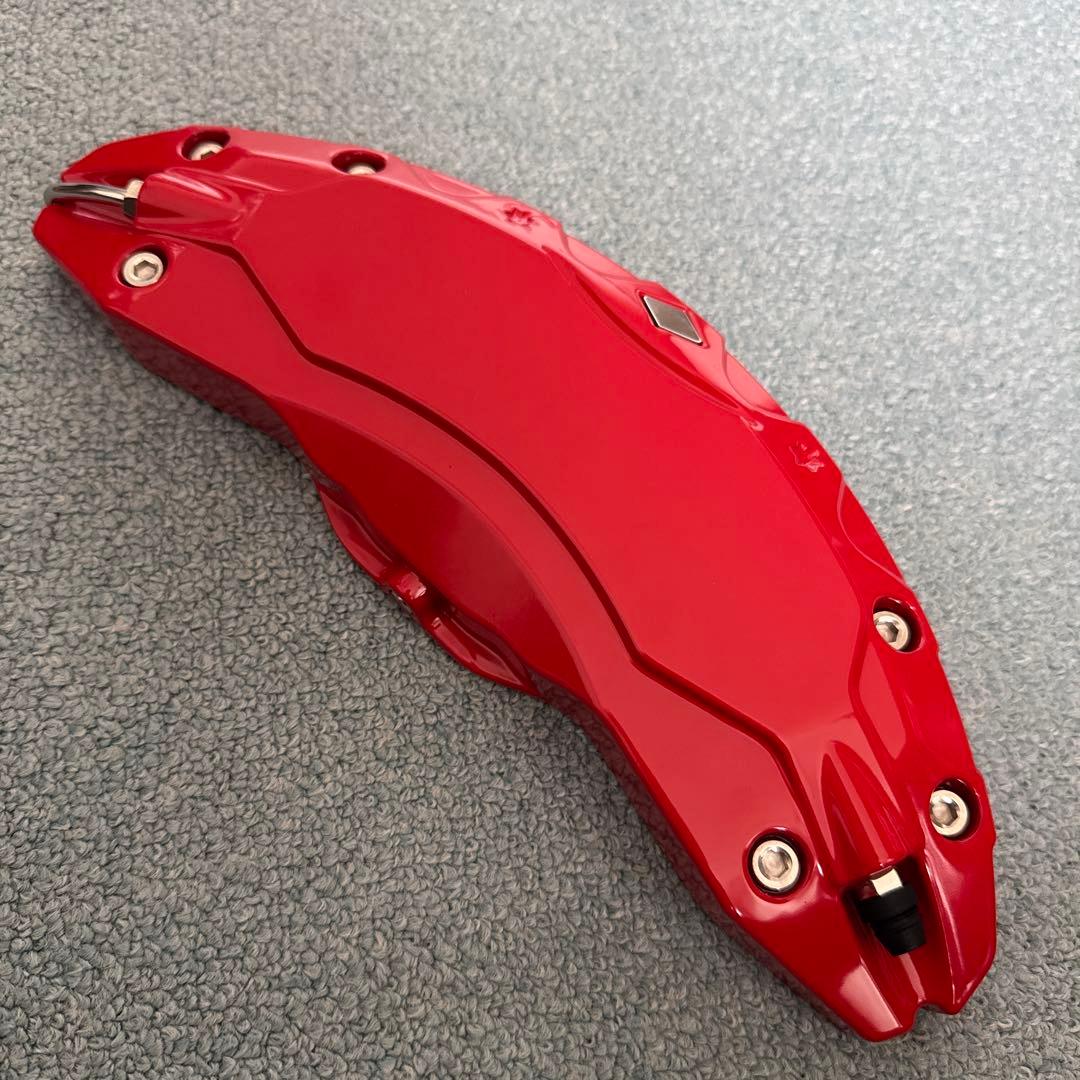 赤色 ブレーキキャリパー(TESLAロゴデカール付き)