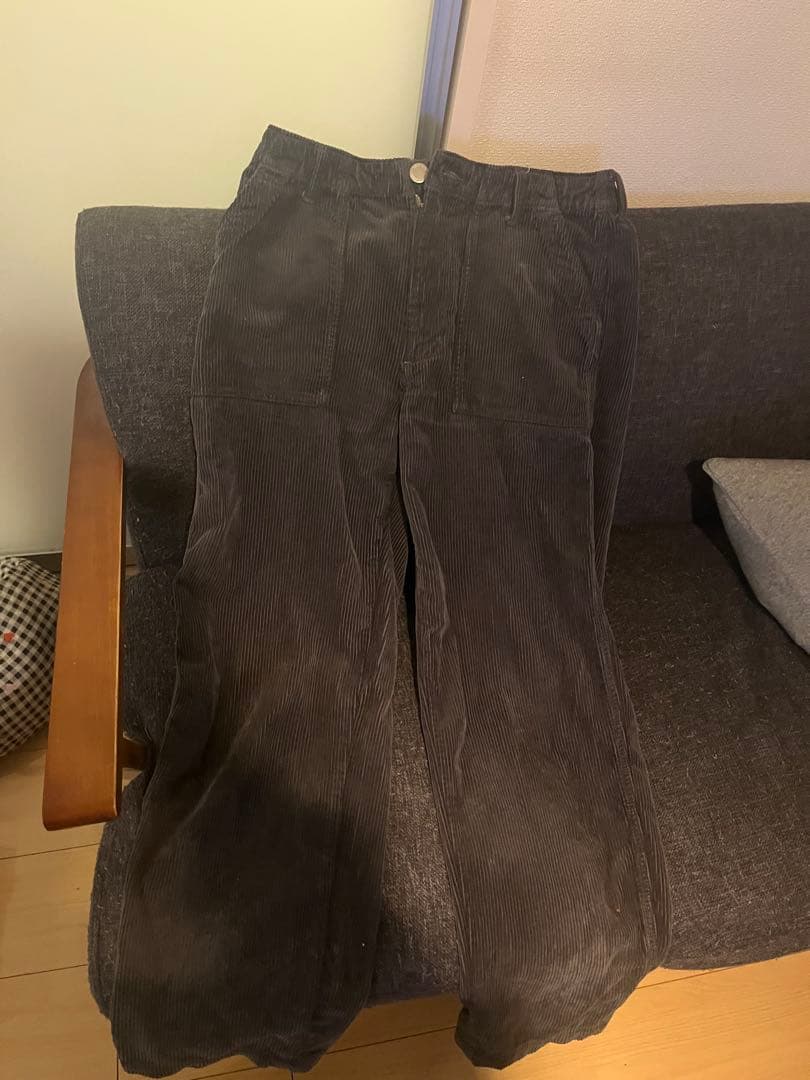 パンツ CORDUROY BAKER / CHARCOAL GRAY32