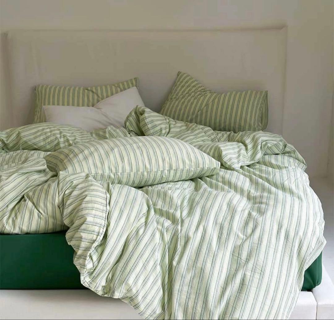 ART OF BLACK クラスターストライプ　布団カバーセット【値下げ不可】