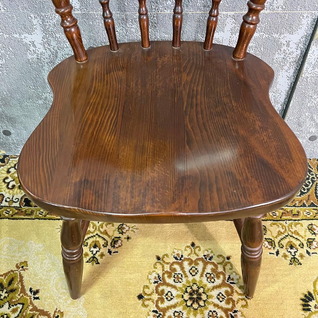 ꧁飛騨産業 HIDA꧂キツツキマーク ウィンザーチェア ダイニング 食卓椅子