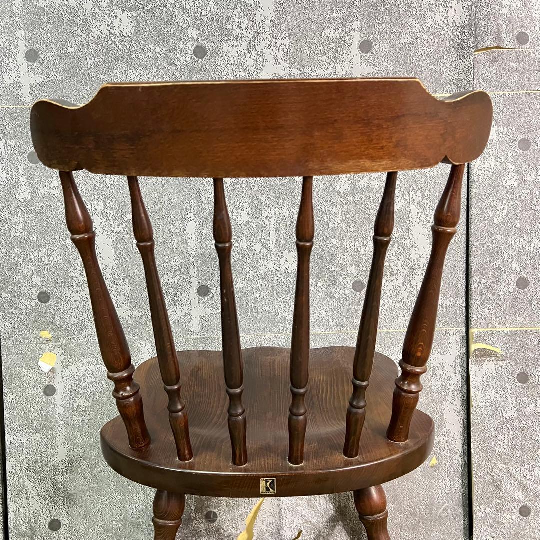 ꧁飛騨産業 HIDA꧂キツツキマーク ウィンザーチェア ダイニング 食卓椅子