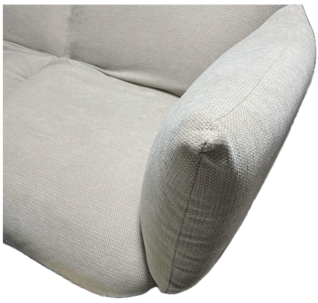 無印良品 MUJI リクライニング フロアソファ ２シーター ベージュ 2人掛け