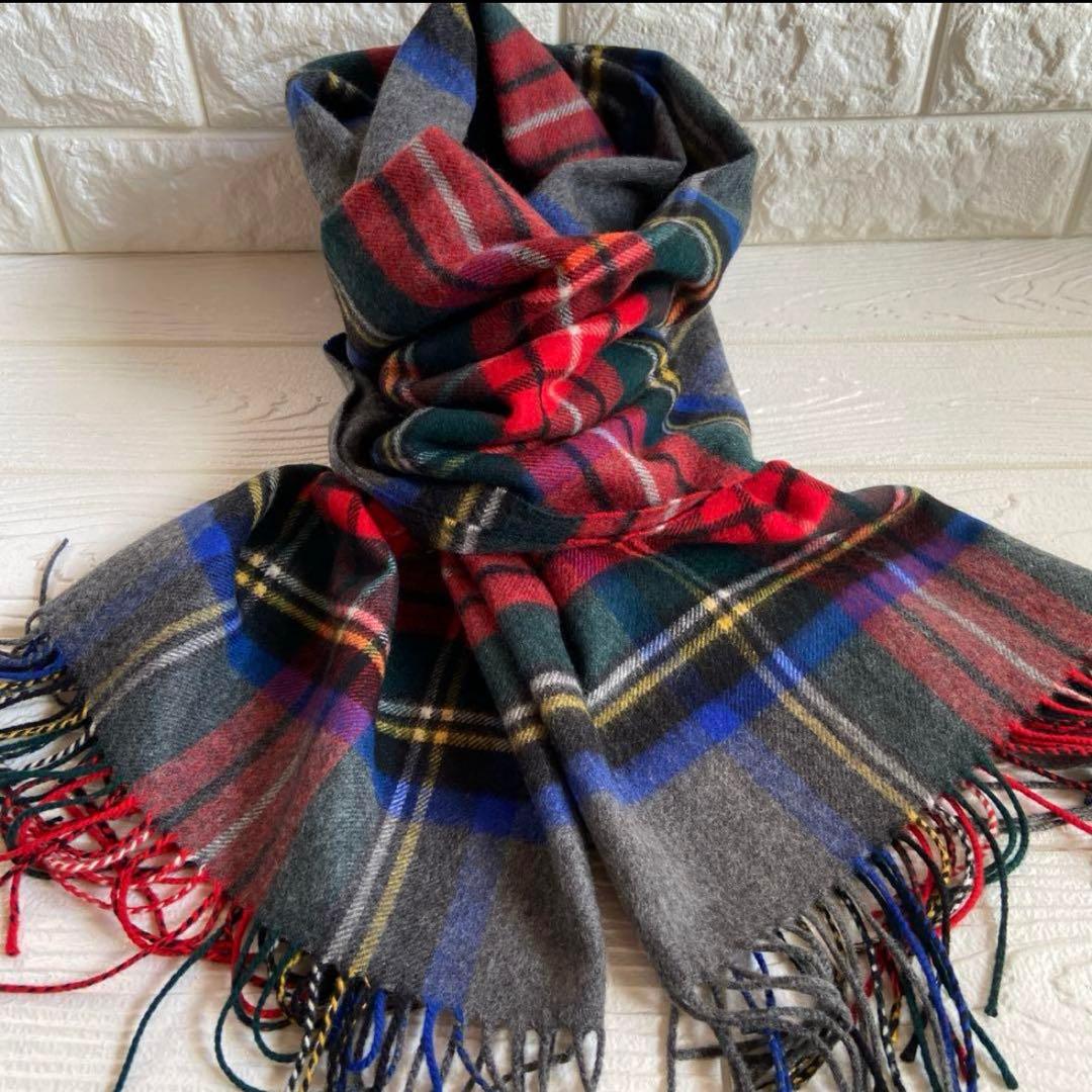 ジョンストンズ Johnstons カシミヤマフラー【大判】ストール