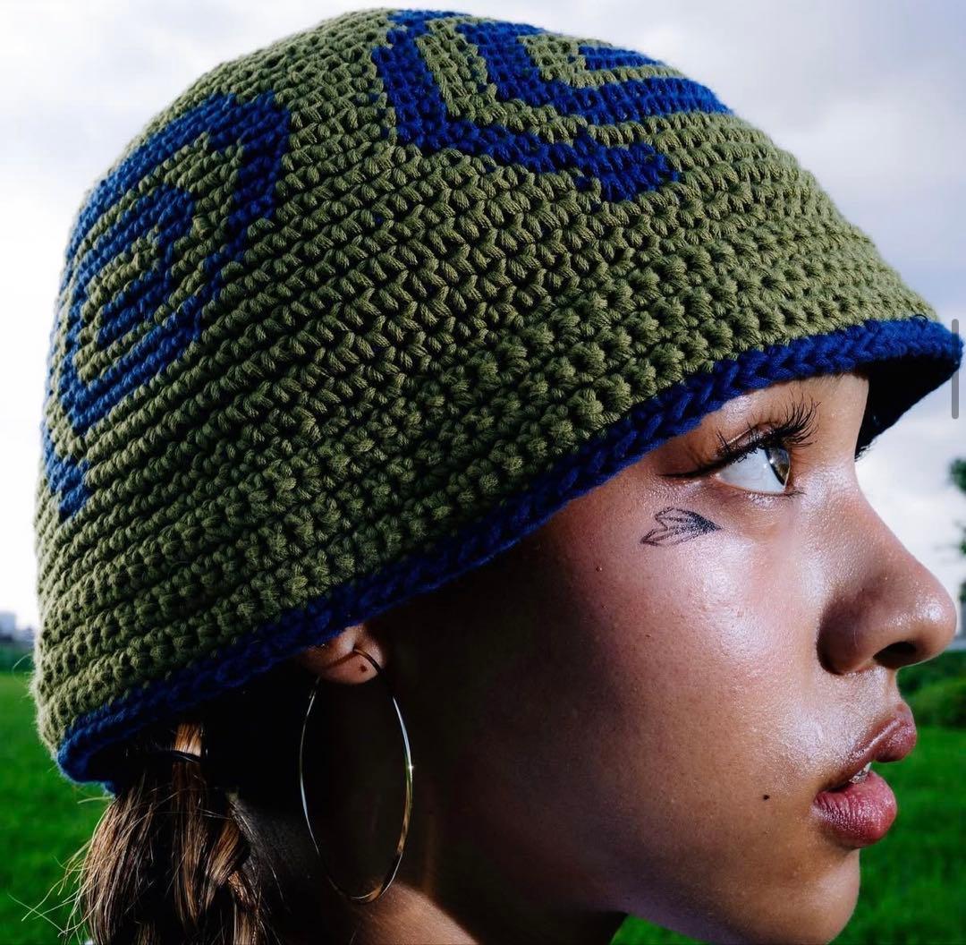 帽子 sol soonerorlaterHand-knitted Bucket Hat