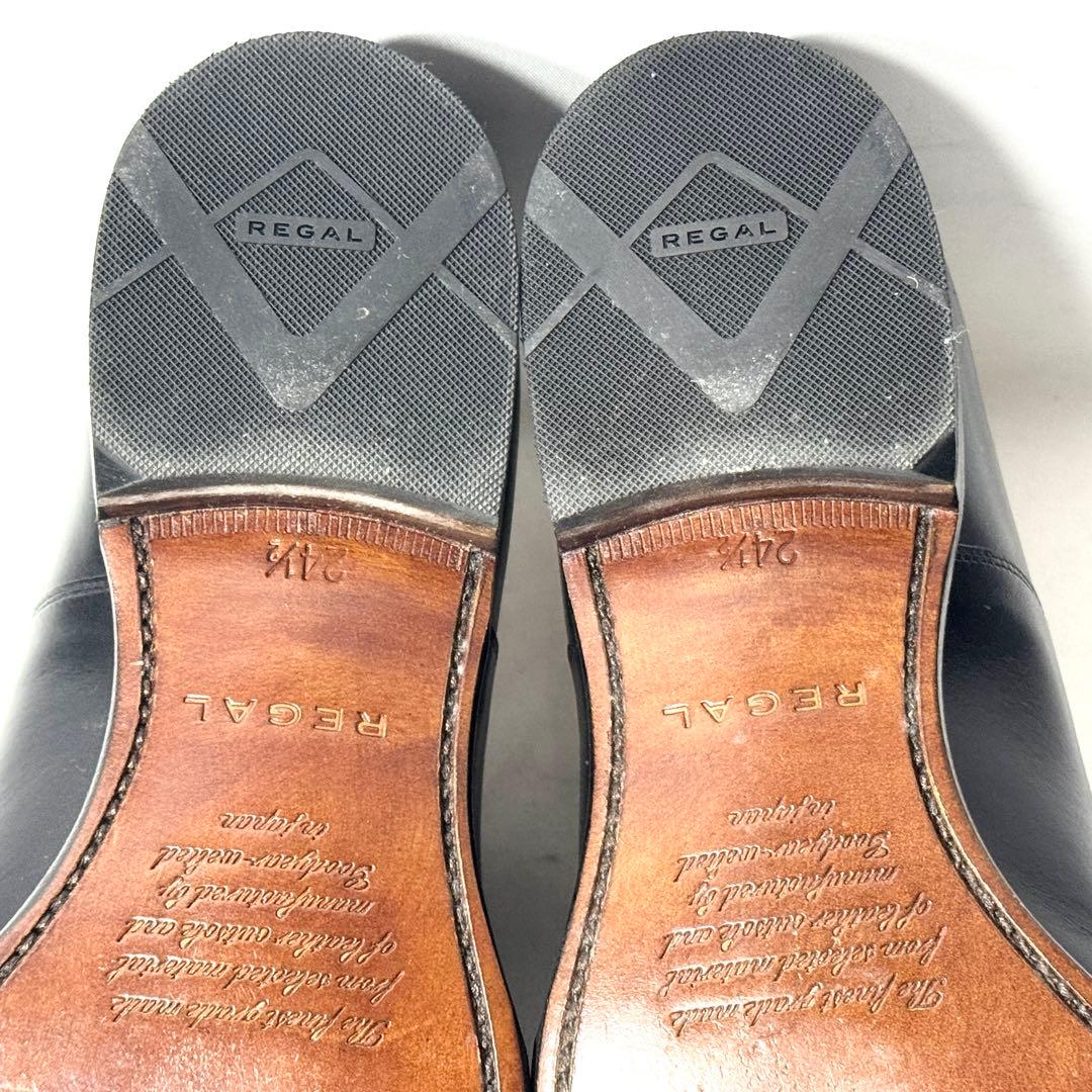 ꧁美品꧂ REGAL リーガル 革靴 ストレートチップ 01DR 黒 ビジネス靴