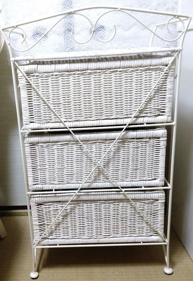 あ*や様 入手困難❗早い者勝ち❗プリンセスアイアン姫家具✨ホワイトラタン風チェス