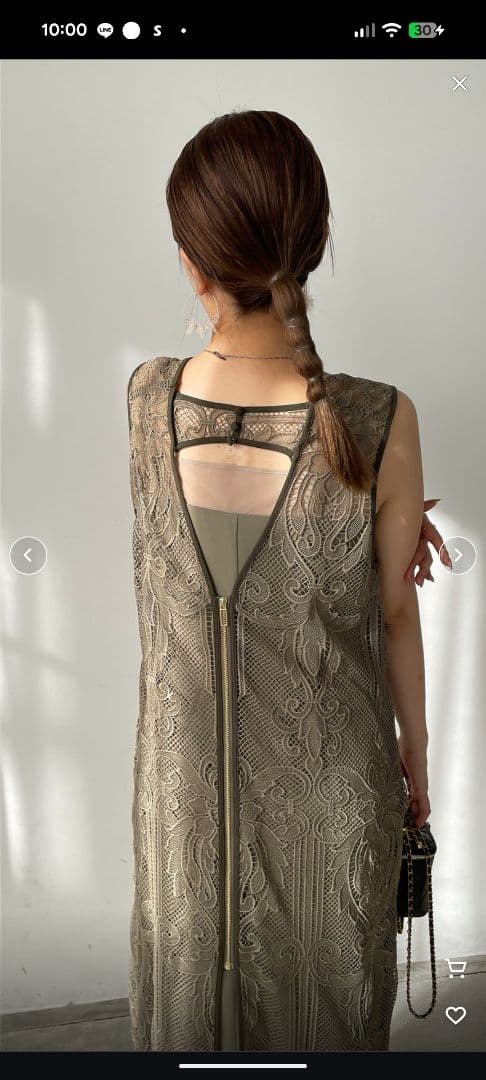 はなさんまとめ買い カーキワンピースLサイズ ブラックワンピースMサイズ