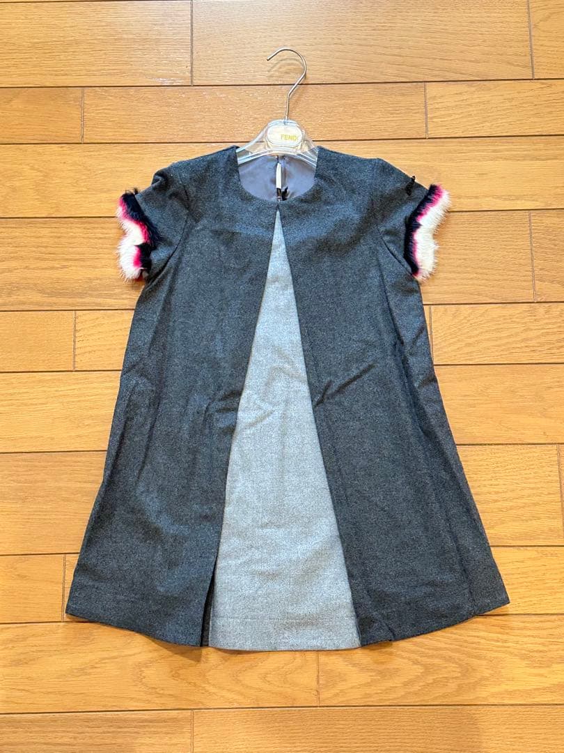 ママ 3点 FENDI 半袖ワンピース グレー キッズサイズ