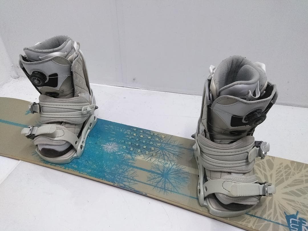 K2 LUNA 142cm レディーススノーボード 3点セット ブーツ24cm△