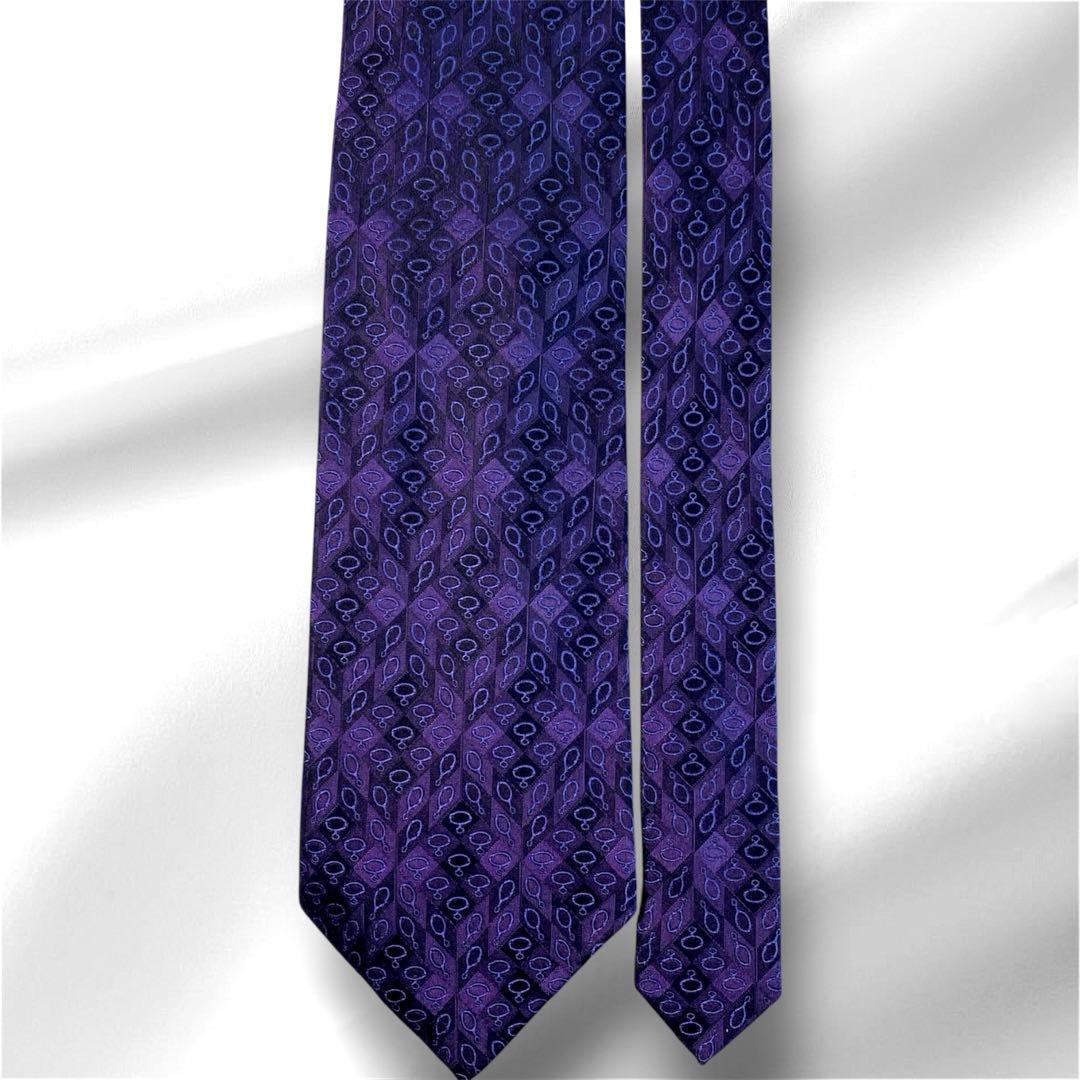 【新品未使用】 GUCCI ネクタイ　シルク　紫　パープル