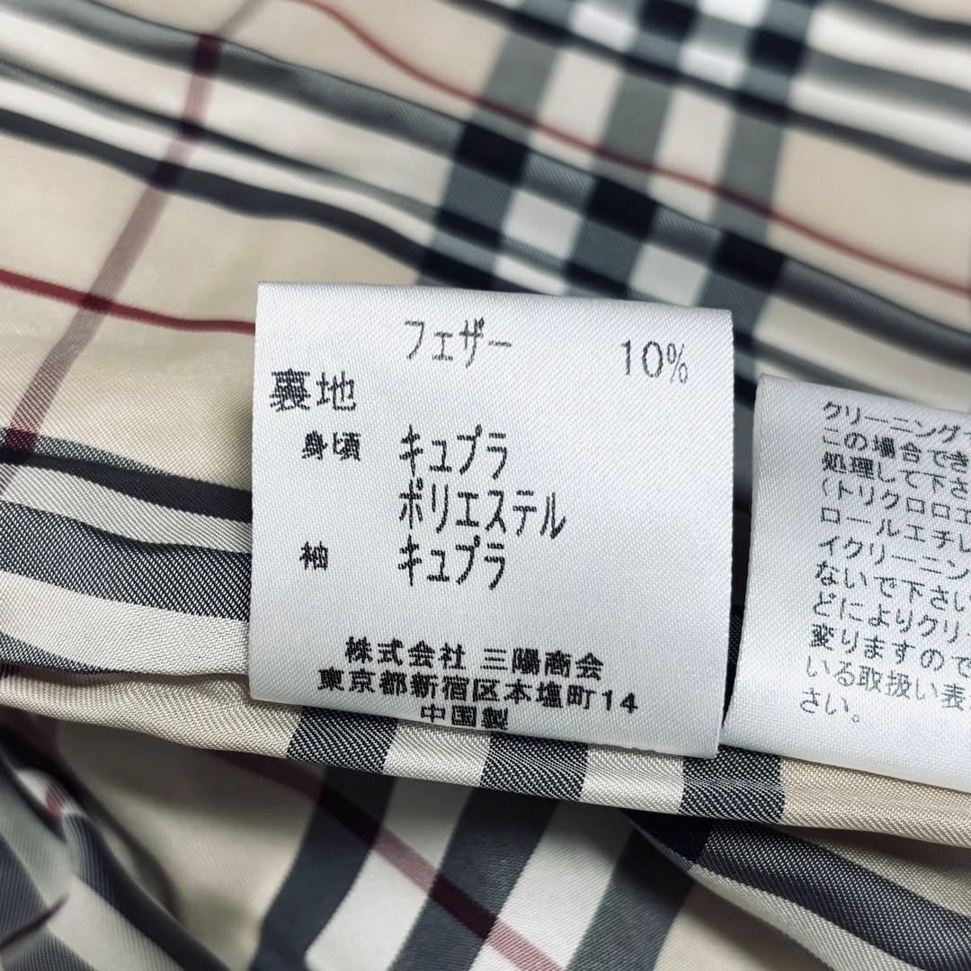 バーバリーロンドン　ダウンベスト　ノバチェック フード　黒　ブラック　38サイズ