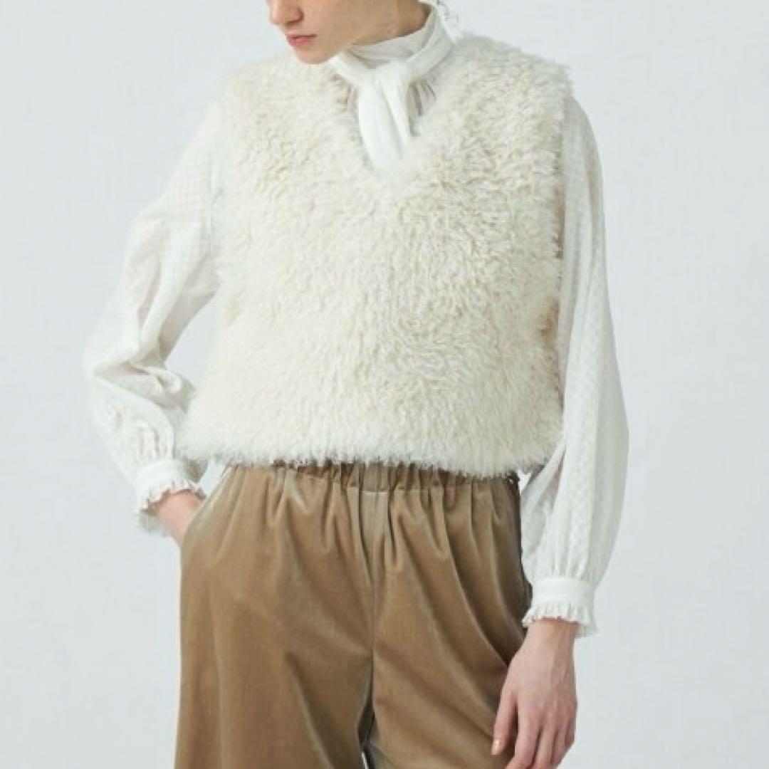 【極美品】Ballsey ボールジィ プードルファー Vネックベスト