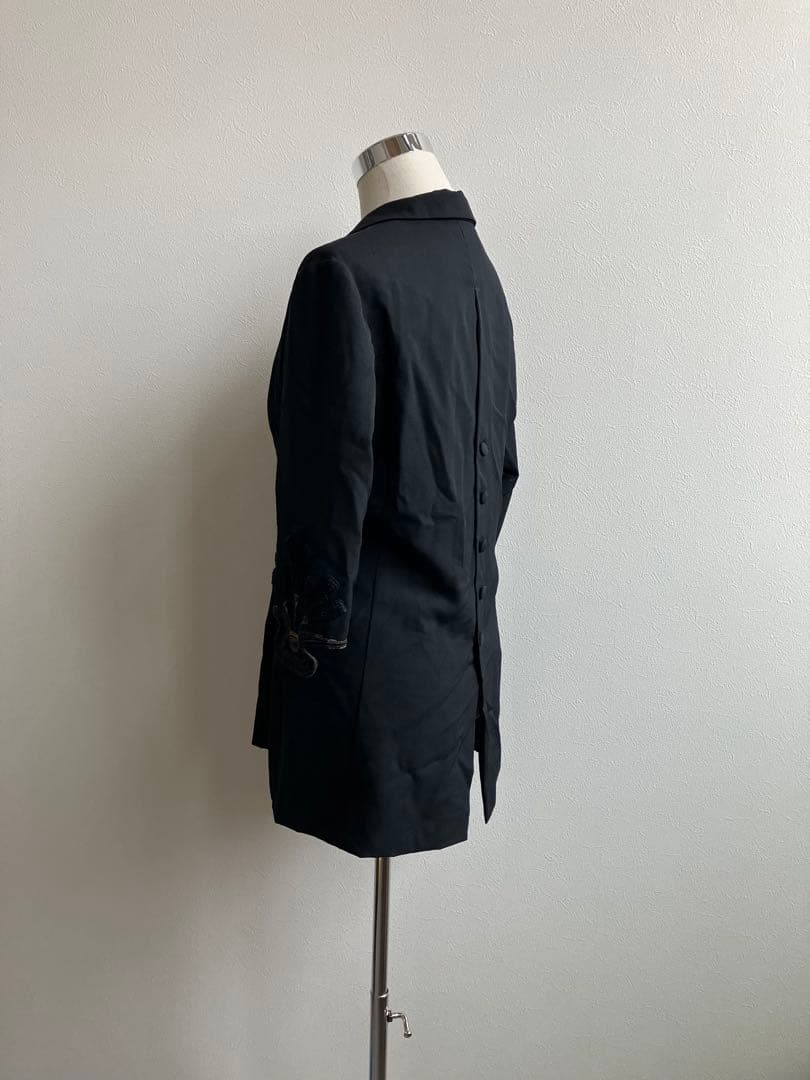 ★ ヨウジヤマモト 日本製 両面ボタン 刺繍袖 デザイン テーラードジャケット