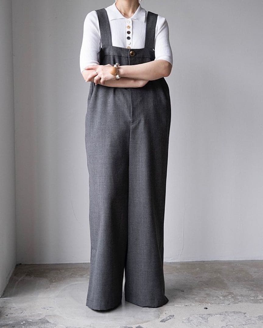エンフォルド　ワイドサロペット　オーバーオール　オールインワン　ワイドパンツ
