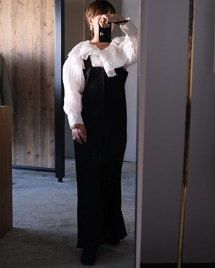 エンフォルド　ワイドサロペット　オーバーオール　オールインワン　ワイドパンツ