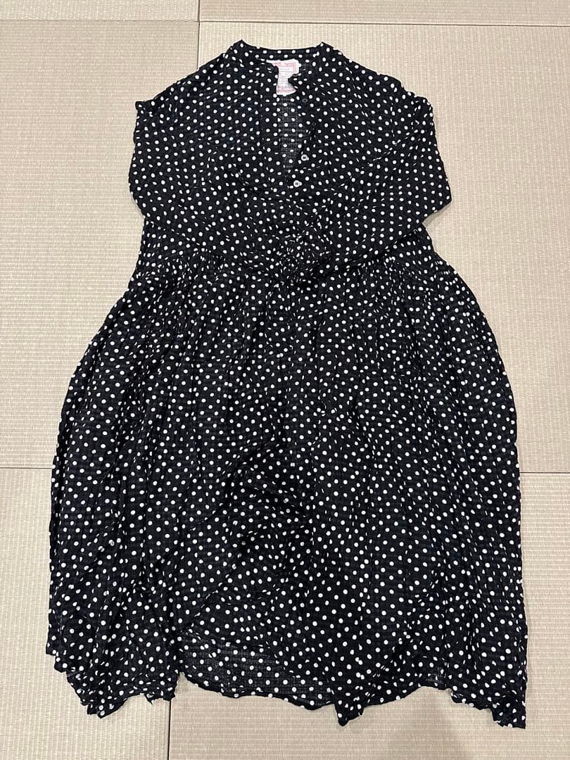 ビアズリー　BEARDSLEY ドットギャザー　ワンピース　サイズ1 M L用