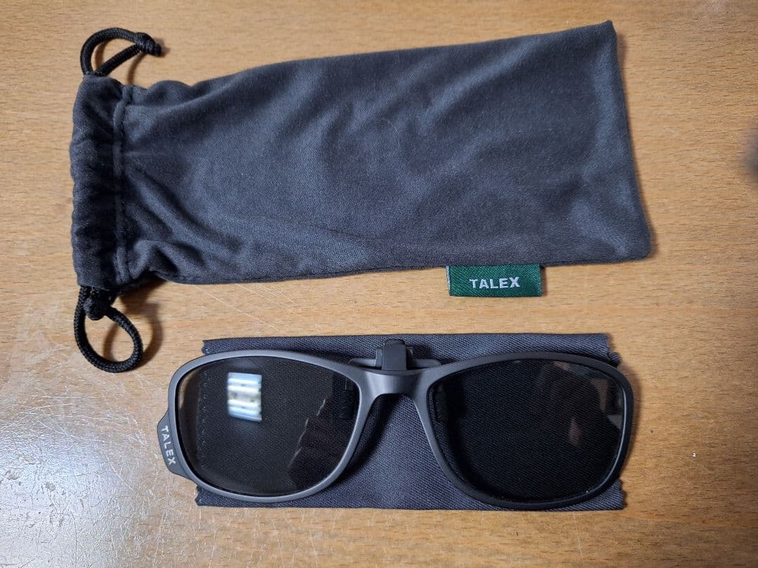 TALEX クリップオン偏光サングラス ブラック
