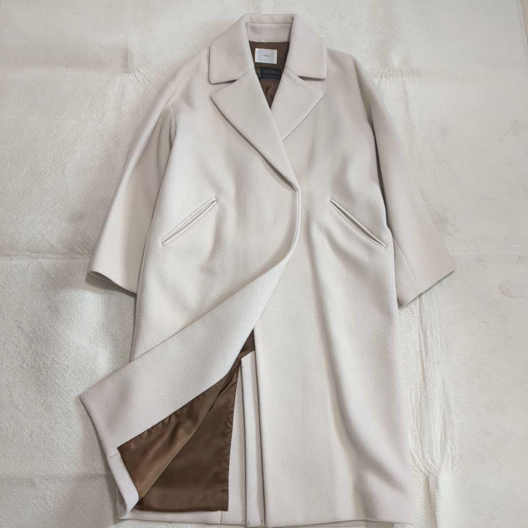 IENA マンテコ別注 オーバーチェスターコート グレージュ 38サイズ