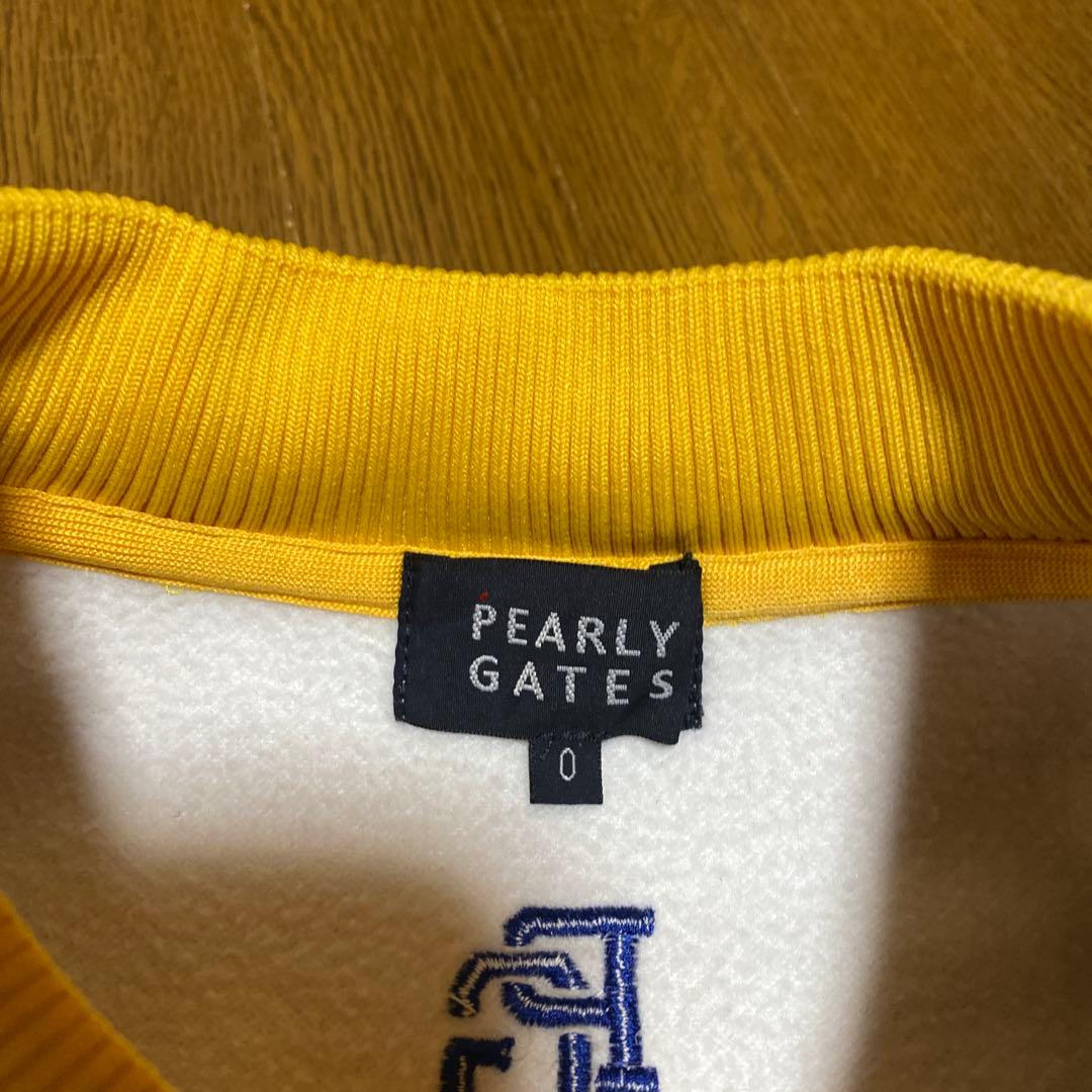 パーリーゲイツ　ゴルフ　ワンピース　グレー　紺黄　秋冬　裏起毛　レディース　美品