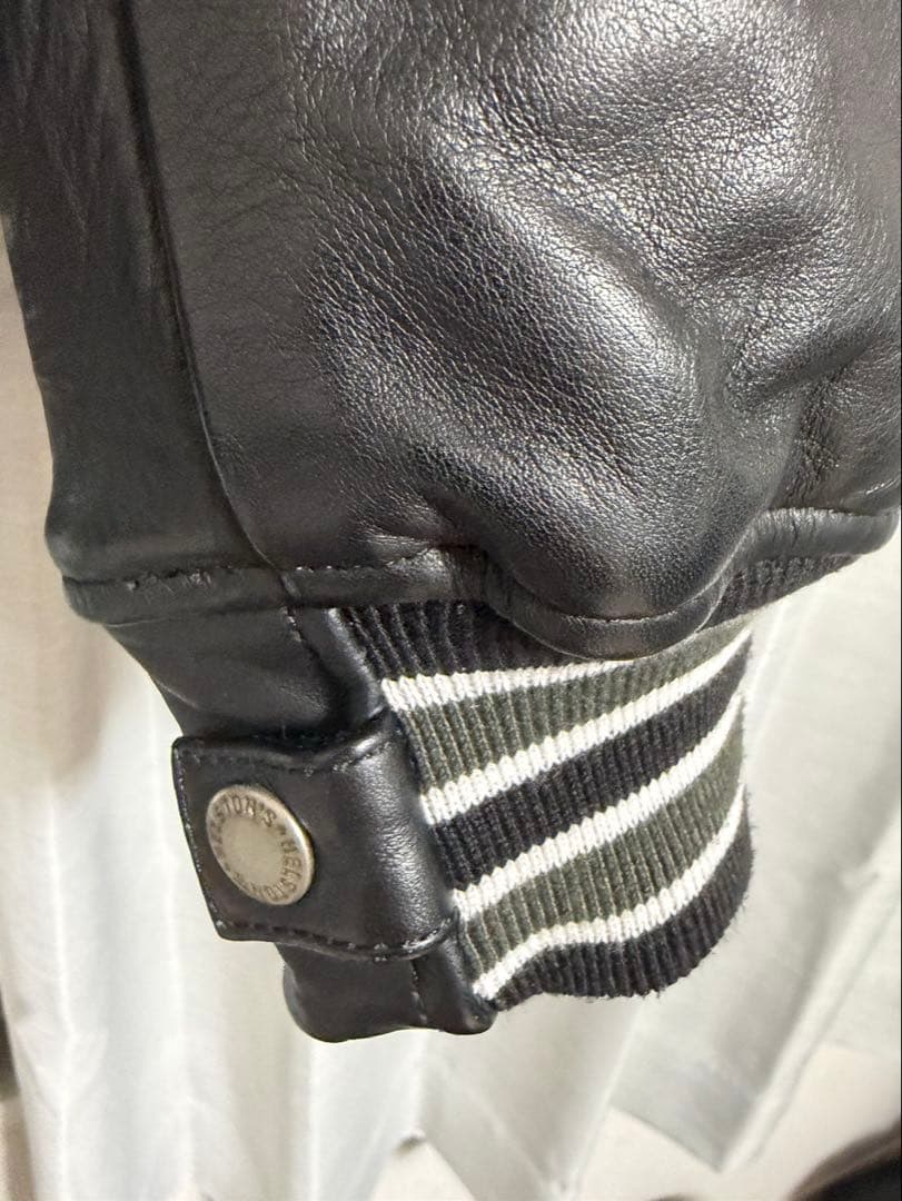 ★お値下げしました　Helstons College オートバイレザージャケット