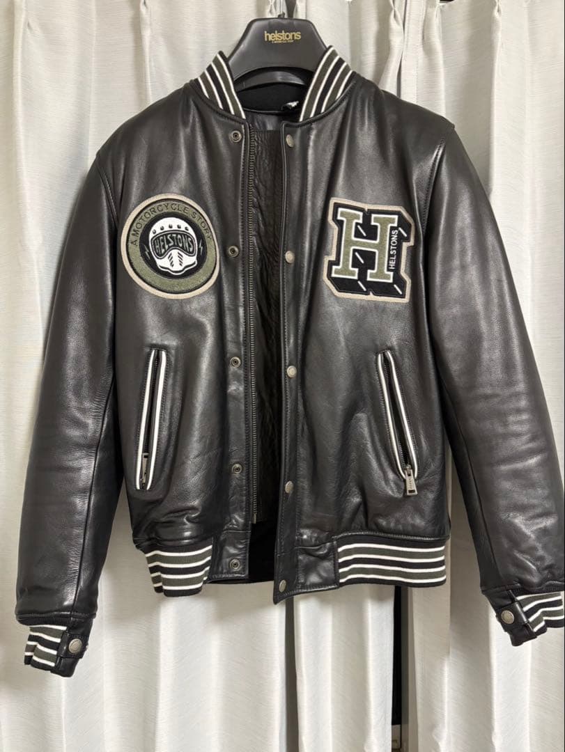 ★お値下げしました　Helstons College オートバイレザージャケット