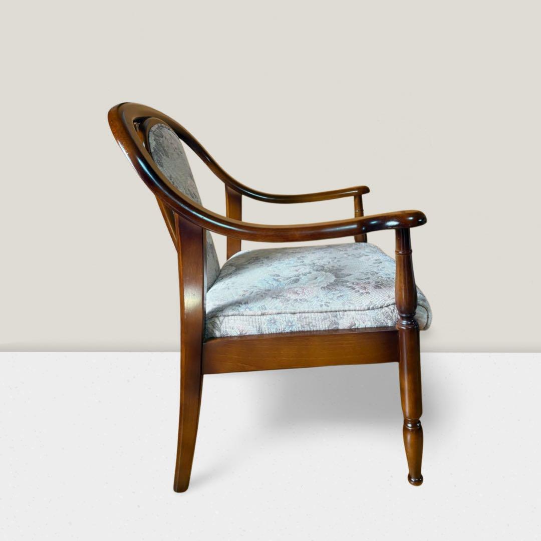 カリモク karimoku コロニアル アームチェア 花柄 椅子